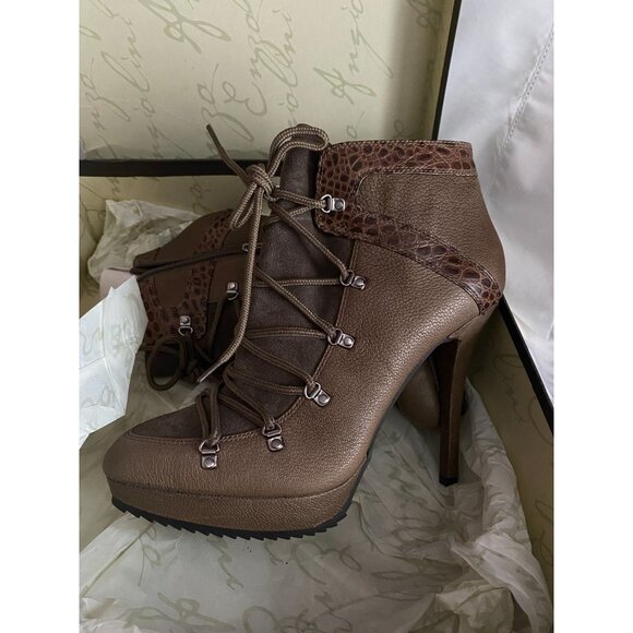 NIB Enzo Angiolini Eadendro platform booties sz 8 Org. $169 - Picture 1 of 5